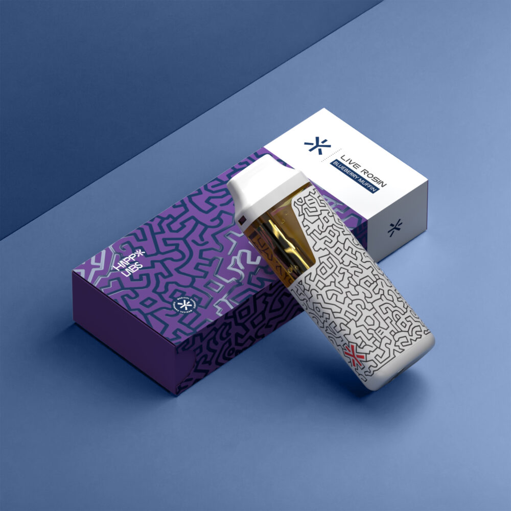 BLUEBERRY MUFFIN HP Live Rosin Vape 1G